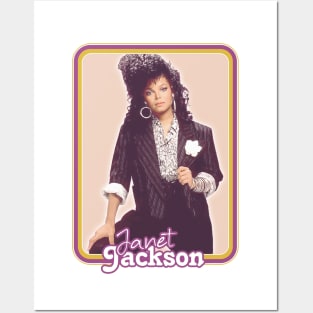 Janet Jackson /\/\/ 80s Aesthetic Retro Fan Design Posters and Art